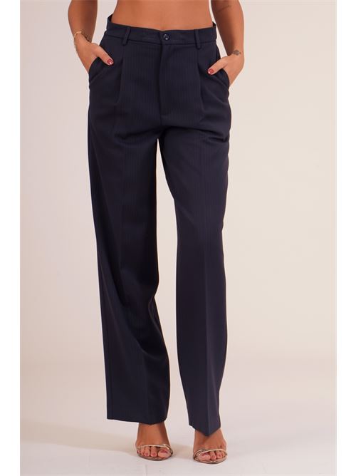 Pantalone palazzo gessato